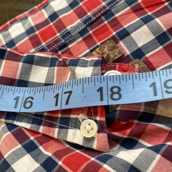 Pronto Uomo Plaid Dapper Buttonup Collared Shirt With Long Sleeves - Picture 10 of 12